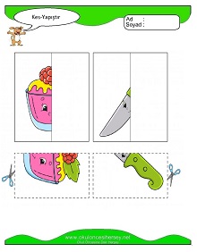 Kes Yapıştır Çalışma Sayfaları